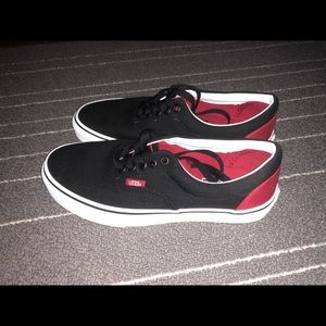 black and red vans